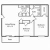 2 Bedroom, 1 Bath - 840 SqFt Phase 1